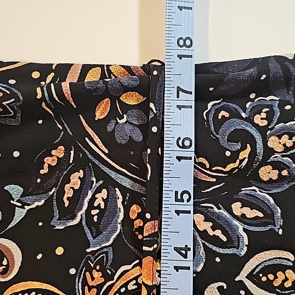 NWOT Vince‎ Camuto Paisley Print Shift Dress Longsleeve Tie Waist Pullover 4 - Picture 16 of 16